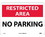 NMC 10" X 14" Plastic Safety Identification Sign, No Parking, Price/each