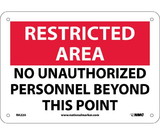 NMC RA22 Restricted Area No Unauthorized Personnel Sign
