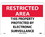 NMC 10" X 14" Plastic Safety Identification Sign, This Property Protected By.., Price/each