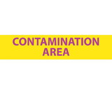 NMC RI13 Radiation Insert Contamination Area Sign, POLYCARBONATE .020, 1.75