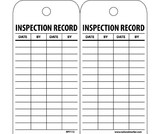 NMC RPT112ST Inspection Record Tag, Polytag, 6