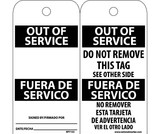 NMC RPT153 Out Of Service Bilingual Tag