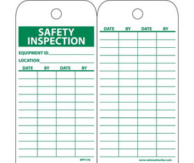NMC RPT170 Safety Inspection Equipment Id Tag