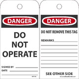 NMC RPT1A Danger Do Not Operate Tag