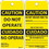 NMC RPT216ST Caution Do Not Operate Bilingual Tag, Polytag, 6" x 3", Price/25/ package