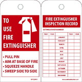 NMC RPT229ST Fire Extinguisher Inspection Record