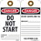 TAGS- DANGER DO NOT START TAG- 25PK- 6X3- .015 UNRIPPABLE VINYL WITH GROMMET- ZIP TIES INCLUDED
