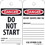 NMC 3" X 6" Safety Identification Tag, Danger Do Not Start Tag, Price/25/ package