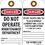 TAGS- DANGER DO NOT OPERATE MAINTAINANCE TAG- 25PK- 6X3- .015 UNRIPPABLE VINYL WITH GROMMET- ZIP TIES INCLUDED