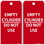 NMC 3" X 6" Safety Identification Tag, Empty Cylinder Ez Pull Tag, Price/each