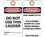 TAGS- DANGER DO NOT USE THIS LADDER- 6X3- UNRIP VINYL- 25/PK W/ GROMMET