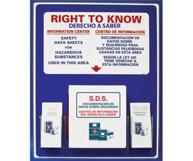 NMC RTK4BI Bilingual Right-To-Know Information Center, ASSEMBLY / KIT, 30" x 24"