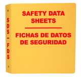 NMC RTK61BI Safety Data Sheet Binder Yellow - Bilingual, PLASTIC, 11.5