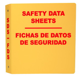 NMC RTK61BI Safety Data Sheet Binder Yellow - Bilingual, PLASTIC, 11.5" x 11"