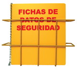 NMC RTK66SP Right-To-Know Rack With Binder - Spanish, HEAVY DUTY RIGID PLASTIC 3MM, 11.5