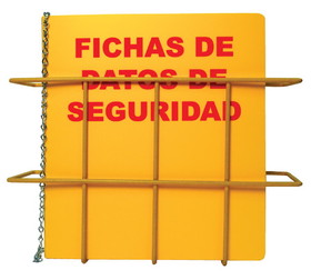 NMC RTK66SP Right-To-Know Rack With Binder - Spanish, HEAVY DUTY RIGID PLASTIC 3MM, 11.5" x 15"