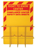NMC RTK8 Right-To-Know Center Without Binder, HEAVY DUTY RIGID PLASTIC 3MM, 20