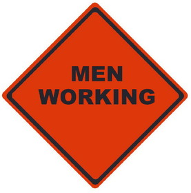 NMC RUR4 Reflective Roll-Up Men Working Sign