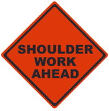 NMC RUR22 Roll Up Sign Shoulder Work Ahead