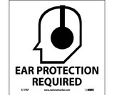 NMC S17LBL Ear Protection Required Label, Adhesive Backed Vinyl, 4