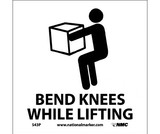 NMC S43 Bend Knees While Lifting Sign
