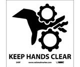 NMC S49 Keep Hands Clear Sign