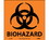 NMC 4" X 4" Vinyl Safety Identification Sign, Biohazard, Price/5/ package
