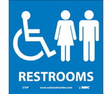 NMC S75 Ada Location Marker Restrooms Sign