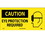 NMC 7" X 17" Vinyl Safety Identification Sign, Caution Eye Protection Required, Price/each