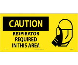 NMC SA114 Caution Respirator Required In This Area Sign