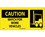 NMC 7" X 17" Vinyl Safety Identification Sign, Caution Watch For Work Vehicles, Price/each