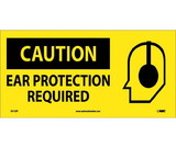 NMC SA123 Caution Ear Protection Required Sign