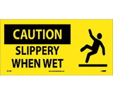 NMC SA143 Caution Slippery When Wet Sign