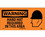 NMC 7" X 17" Vinyl Safety Identification Sign, Warning Hard Hat Required In This Area, Price/each