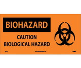 NMC SA52 Biohazard Caution Biological Hazard Sign
