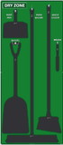 NMC SB136 Dry Zone Shadow Board, Green/Black