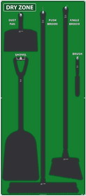 NMC SB136 Dry Zone Shadow Board, Green/Black