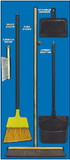 NMC SBK101 Janitorial Shadow Board Combo Kit, Blue/Black