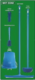 NMC SBK117 Wet Zone Shadow Board Combo Kit, Green/White