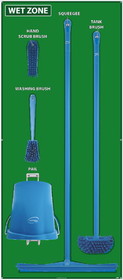 NMC SBK119 Wet Zone Shadow Board Combo Kit, Green/Blue