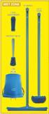 NMC SBK124 Wet Zone Shadow Board Combo Kit, Yellow/Black
