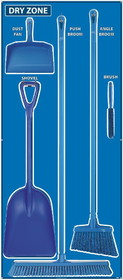 NMC SBK131 Dry Zone Shadow Board Combo Kit, Blue/Blue