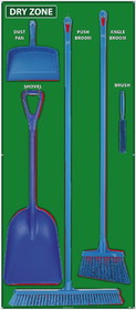 NMC SBK134 Dry Zone Shadow Board Combo Kit, Green/Red