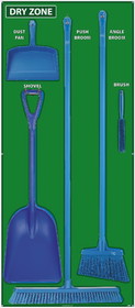 NMC SBK135 Dry Zone Shadow Board Combo Kit, Green/Blue