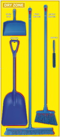 NMC SBK138 Dry Zone Shadow Board Combo Kit, Yellow/Red