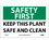 NMC 7" X 10" Vinyl Safety Identification Sign, Keep This Plant Safe And Clean, Price/each