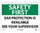 NMC 10" X 14" Vinyl Safety Identification Sign, Ear Protection Is Available.., Price/each