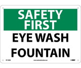 NMC SF159 Safety First Eye Wash Fountain Sign