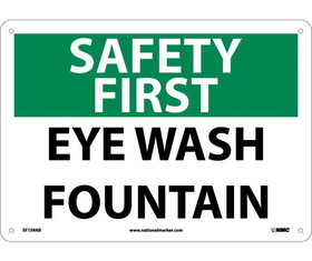 NMC SF159 Safety First Eye Wash Fountain Sign