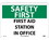 NMC 10" X 14" Vinyl Safety Identification Sign, First Aid Station In Office, Price/each